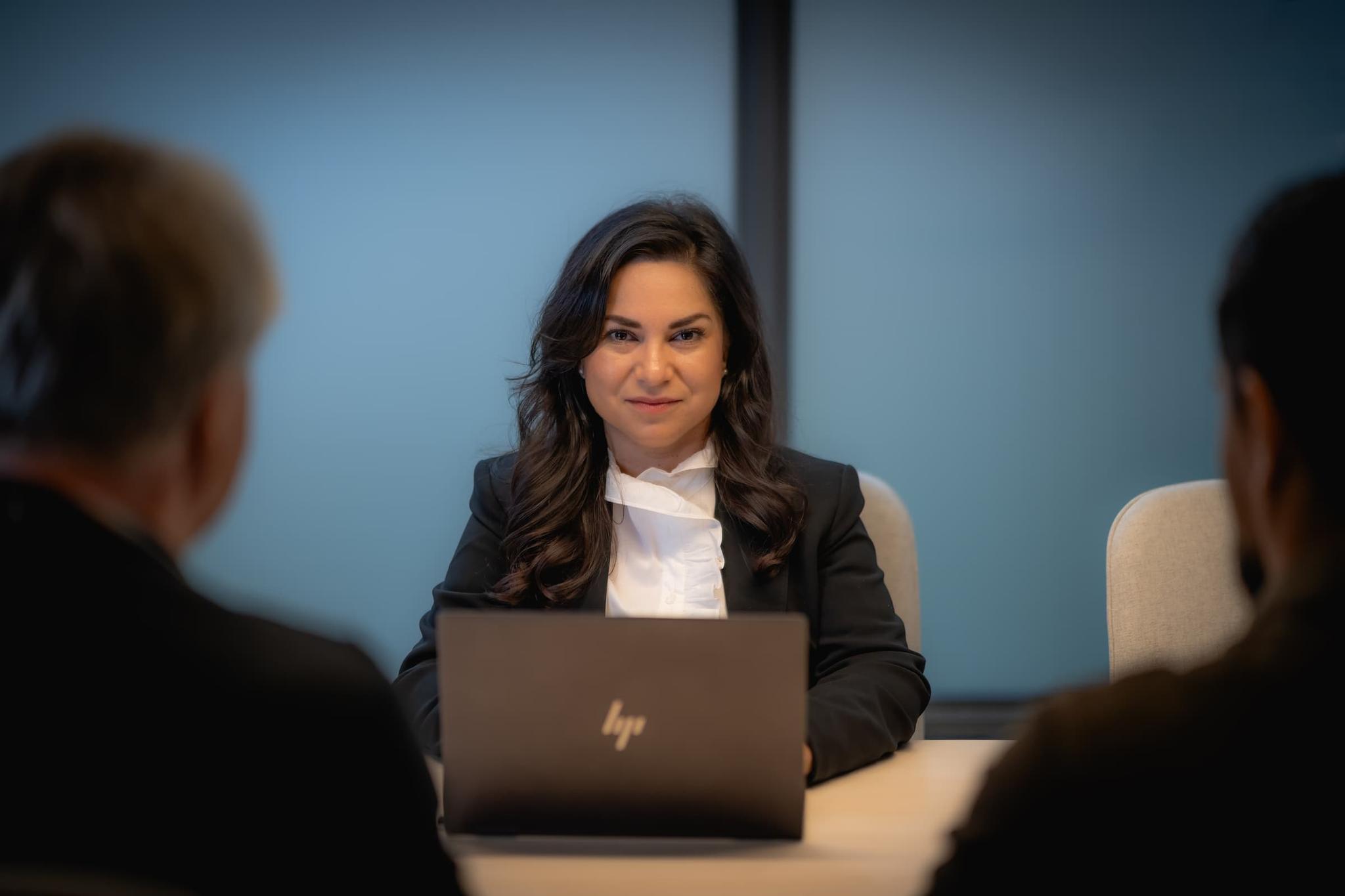 Advokat Mayssam Baaken på kontoret i Helsingborg